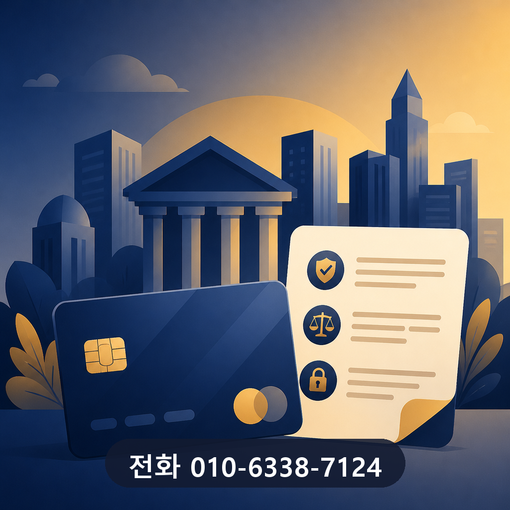 카드깡 수수료 카드사 약관 확인 이미지